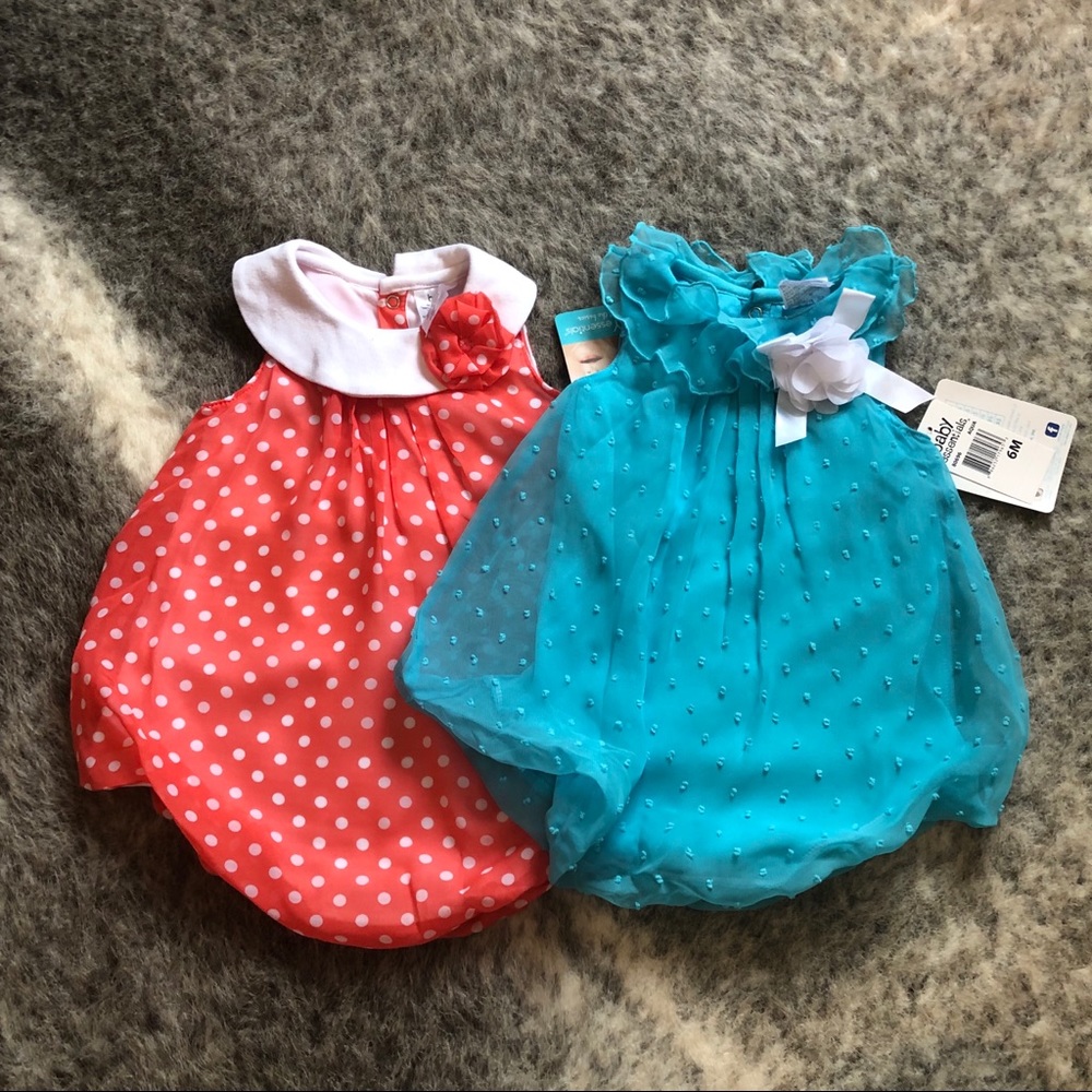 Baby Essentials Dresses NWT 6M and 12M